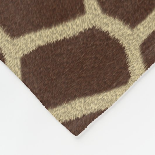 Giraffen-Haut Fleecedecke (Ecke)