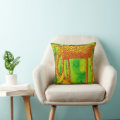 Giraffen-Illustration mit Wasserfarben-Muster Kissen (Stuhl )
