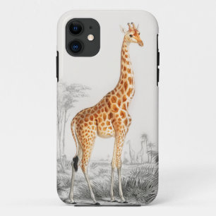 Giraffen-Illustration Vintage-Kunstprint Case-Mate iPhone Hülle
