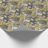 Giraffen im Nachtwald. Geschenkpapier (Ecke)