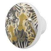 Giraffen im Nachtwald. Keramikknauf (Rechts)