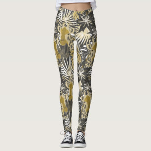 Giraffen im Nachtwald. Leggings