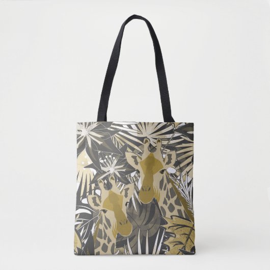Giraffen im tropischen Wald. Tasche (Vorderseite)