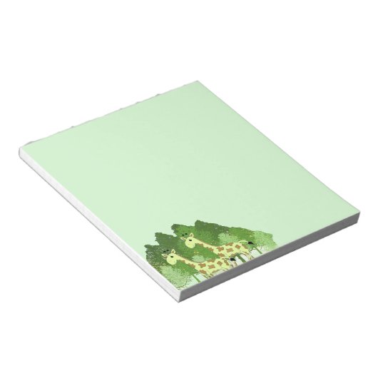 Giraffen im Wald-Notepad Notizblock (angewinkelt)