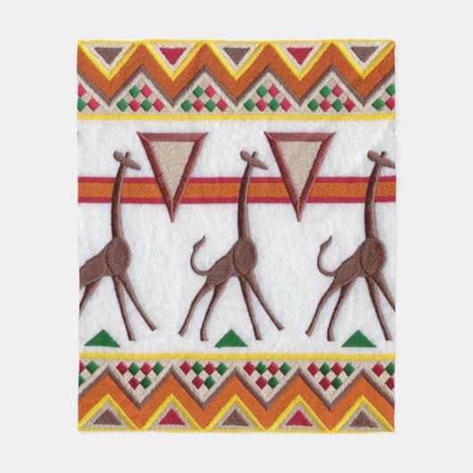 Giraffen in Africa Blanket Fleecedecke (Vorderseite)