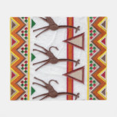 Giraffen in Africa Blanket Fleecedecke (Vorderseite (Horizontal))
