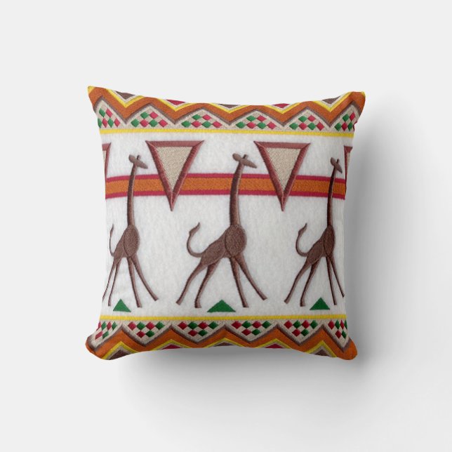 Giraffen in Afrika Pillow Kissen (Vorderseite)