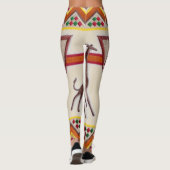 Giraffen in afrikanischen Leggings (Rückseite)