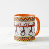 Giraffen in der afrikanischen Tasse (VorderseiteRechts)