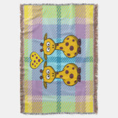 Giraffen in der Liebe Decke (Vorderseite Vertikal)