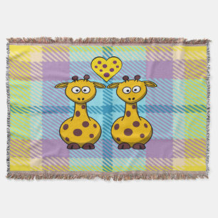 Giraffen in der Liebe Decke