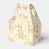 Giraffen in der Savannah in Gelb Geschenkschachtel (Rückseite)