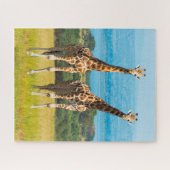 Giraffen in der Savanne, Uganda Puzzle (Horizontal)
