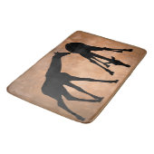 GIRAFFEN IN DER SILHOUETTE BADEMATTE (Schrägansicht)