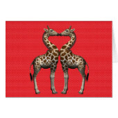 Giraffen in Liebe (Vorderseite (Horizontal))