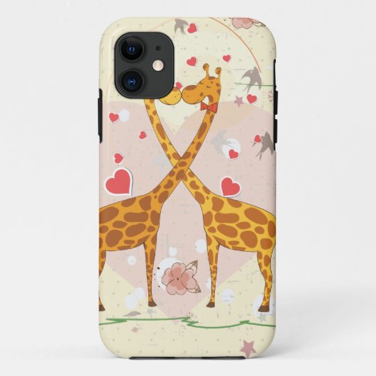 Giraffen in Liebe Case-Mate iPhone Hülle (Rückseite)