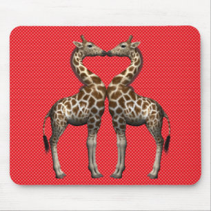 Giraffen in Liebe Mousepad