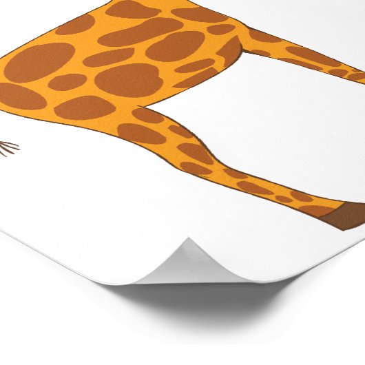 Giraffen in Liebe Poster (Ecke)