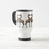 Giraffen in Liebe Reisebecher (Vorderseite Links)