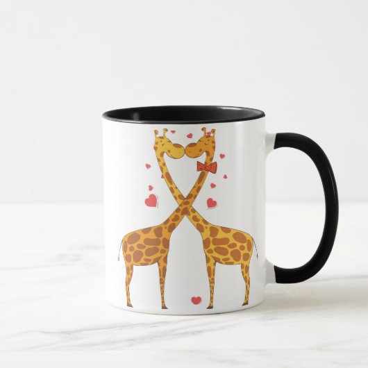 Giraffen in Liebe Tasse (Rechts)