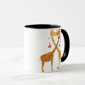 Giraffen in Liebe Tasse (VorderseiteRechts)