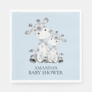 Giraffen-Jungen-Babyparty-Papierservietten Serviette