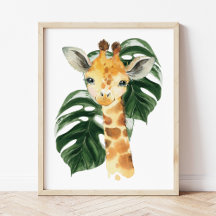 Giraffen, Jungtiere, Safari-Tiere, Palmblättrige
