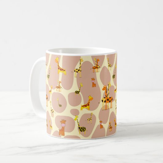 Giraffen Kaffeetasse (Vorderseite Links)