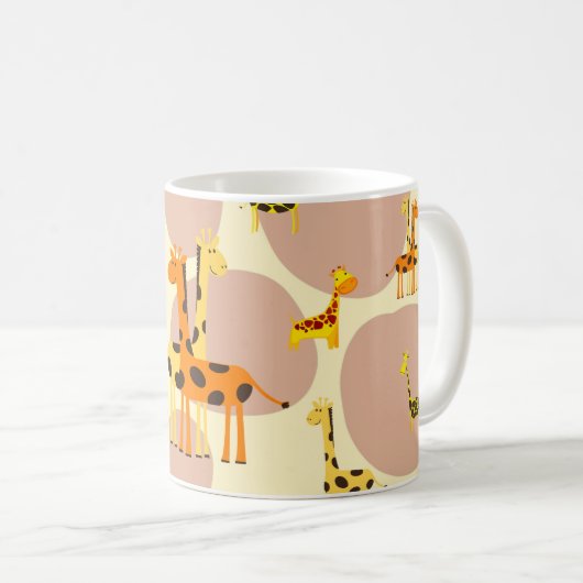 Giraffen Kaffeetasse (VorderseiteRechts)
