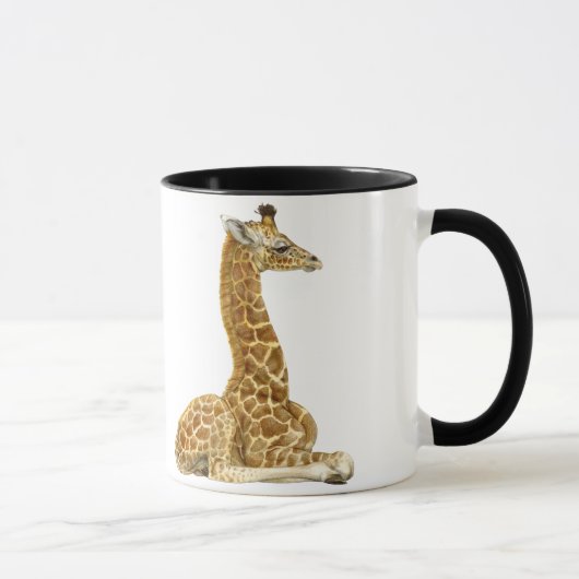 Giraffen-Kalb - G ist für Giraffe Tasse (Rechts)