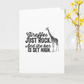 Giraffen Karte (Gelbe Blume)