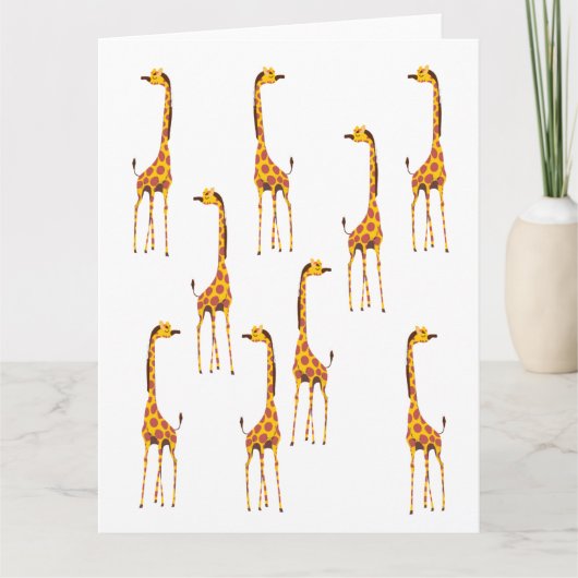 Giraffen Karte (Vorderseite)