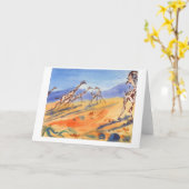 Giraffen Karte (Gelbe Blume)