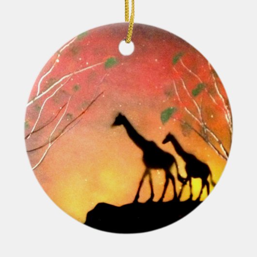 Giraffen Keramikornament (Vorne)