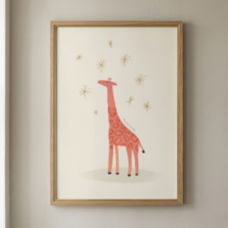 Giraffen-Kinderstube Kunstdruck | Kinderzimmer-Dek Fotodruck