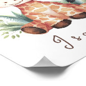 Giraffen-Kinderstube Poster – Safari-Wandbild für (Ecke)