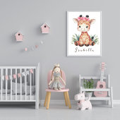 Giraffen-Kinderstube Poster – Safari-Wandbild für