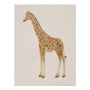 Giraffen-Kinderzimmer-Kunst Poster