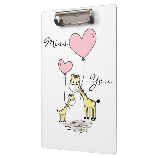 Giraffen Klemmbrett (Links)