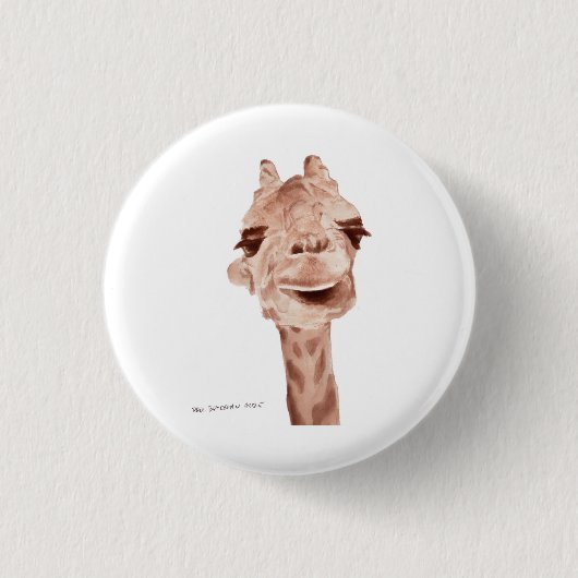 Giraffen-Knopf Button (Vorderseite)