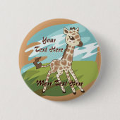Giraffen-Knopf Button (Vorderseite)