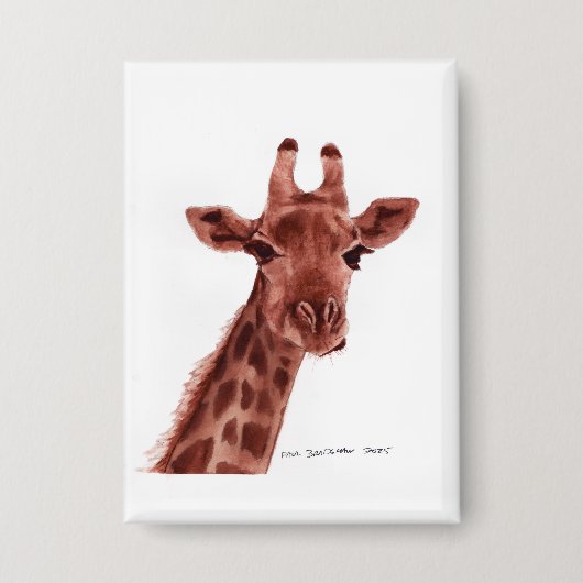 Giraffen-Knopf Button (Vorderseite)