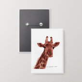 Giraffen-Knopf Button (Vorderseite/Rückseite)