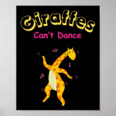 Giraffen können nicht lustig für Männer tanzen Poster (Vorne)
