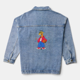Giraffen können springen : Streetwear Hoops Jeansjacke