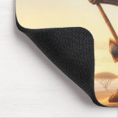 Giraffen Krieger Mousepad (Ecke)
