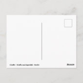 Giraffen küssen einander postkarte (Rückseite)