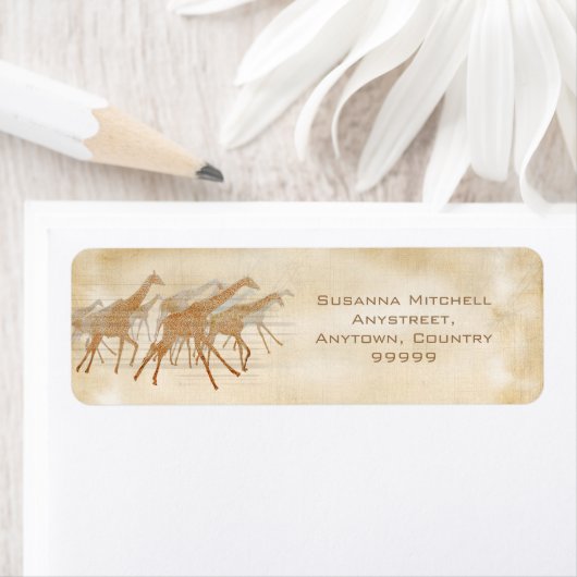 Giraffen laufen (Insitu)