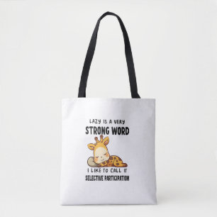 Giraffen - Lazy ist ein sehr starkes Wort _1 Tasche