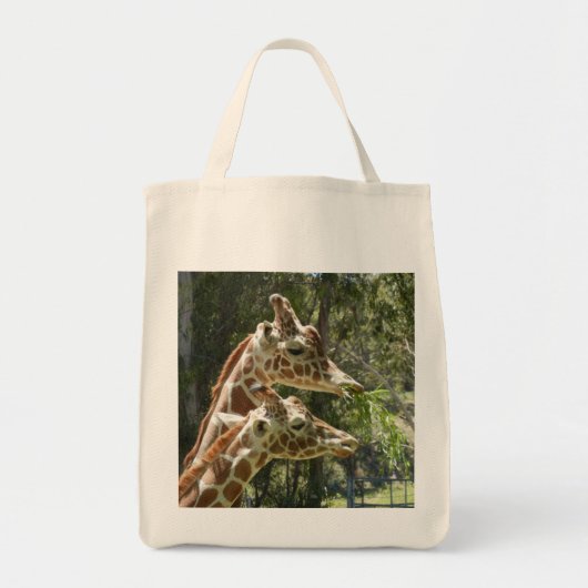 Giraffen-Lebensmittelgeschäft-Tasche Tragetasche (Vorne)